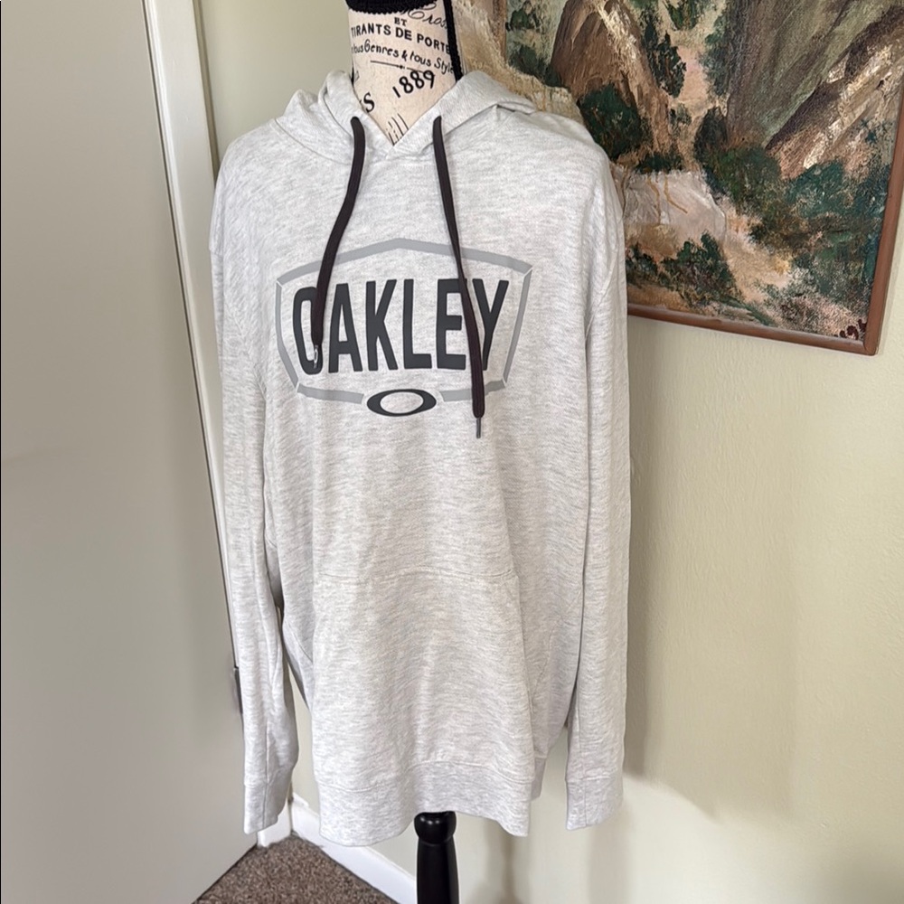 Oakley Light Gray Hoodie Sweater for Men